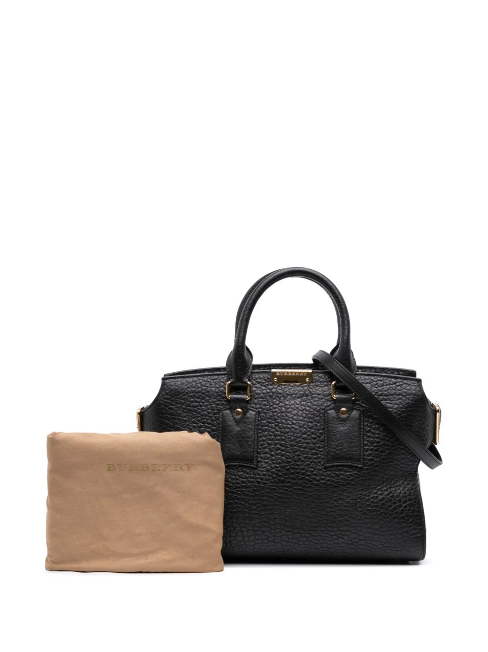Pre-OwnedBurberry Pre-Owned2000-2017 Medium Grained Leather Clifton satchel