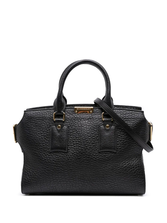 Pre-OwnedBurberry Pre-Owned2000-2017 Medium Grained Leather Clifton satchel