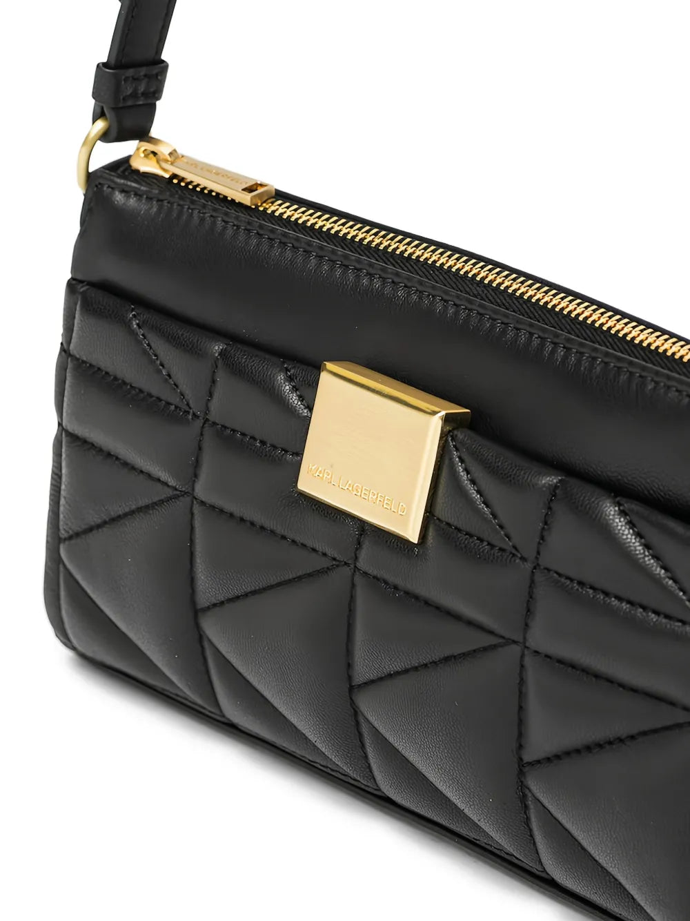 Karl Lagerfeldquilted logo shoulder bag