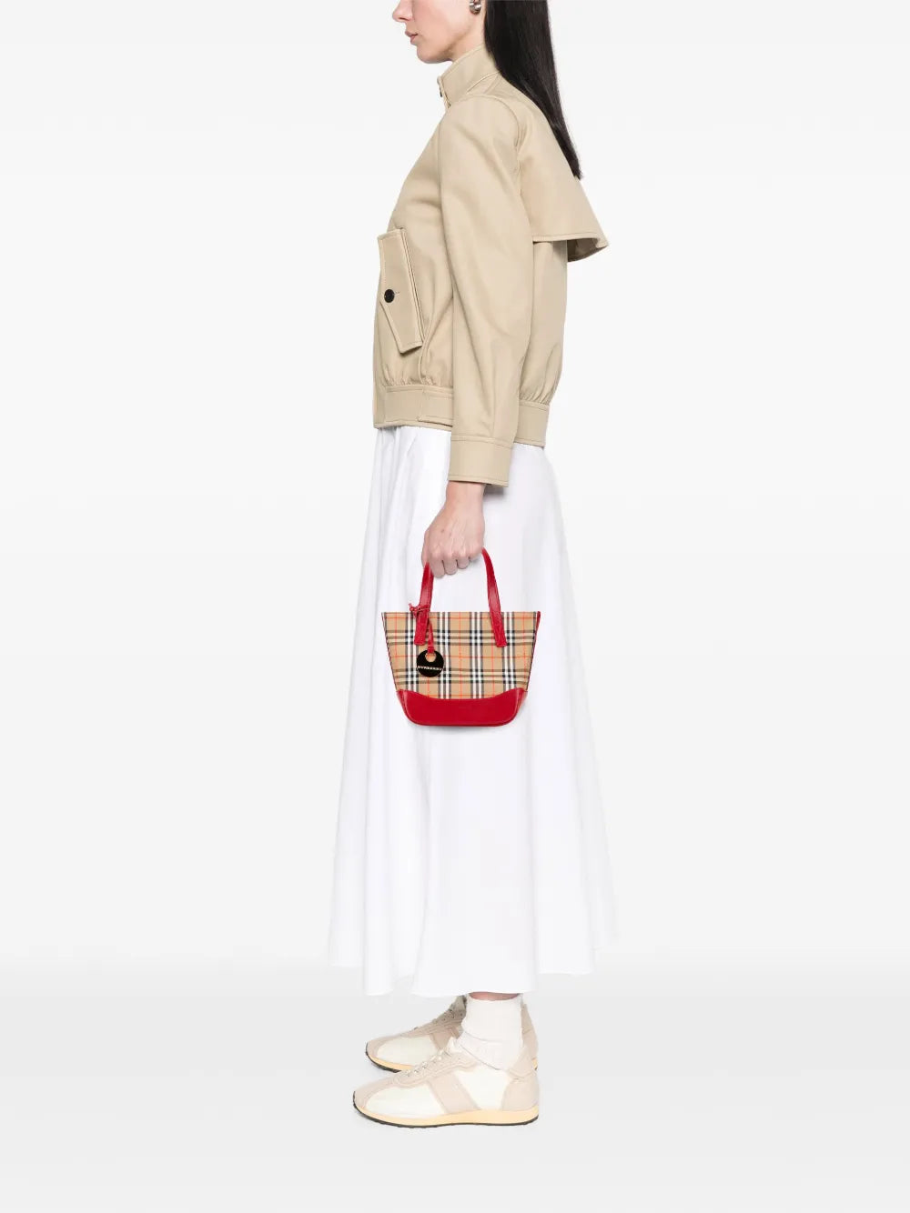 Pre-OwnedBurberry Pre-Owned2000-2017 Haymarket Check Canvas handbag