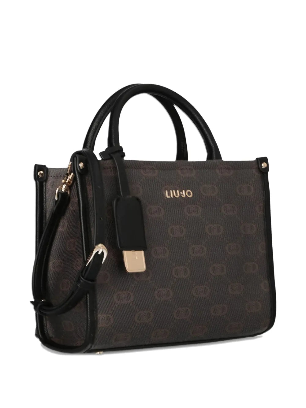 LIU JOsmall monogram-pattern tote bag