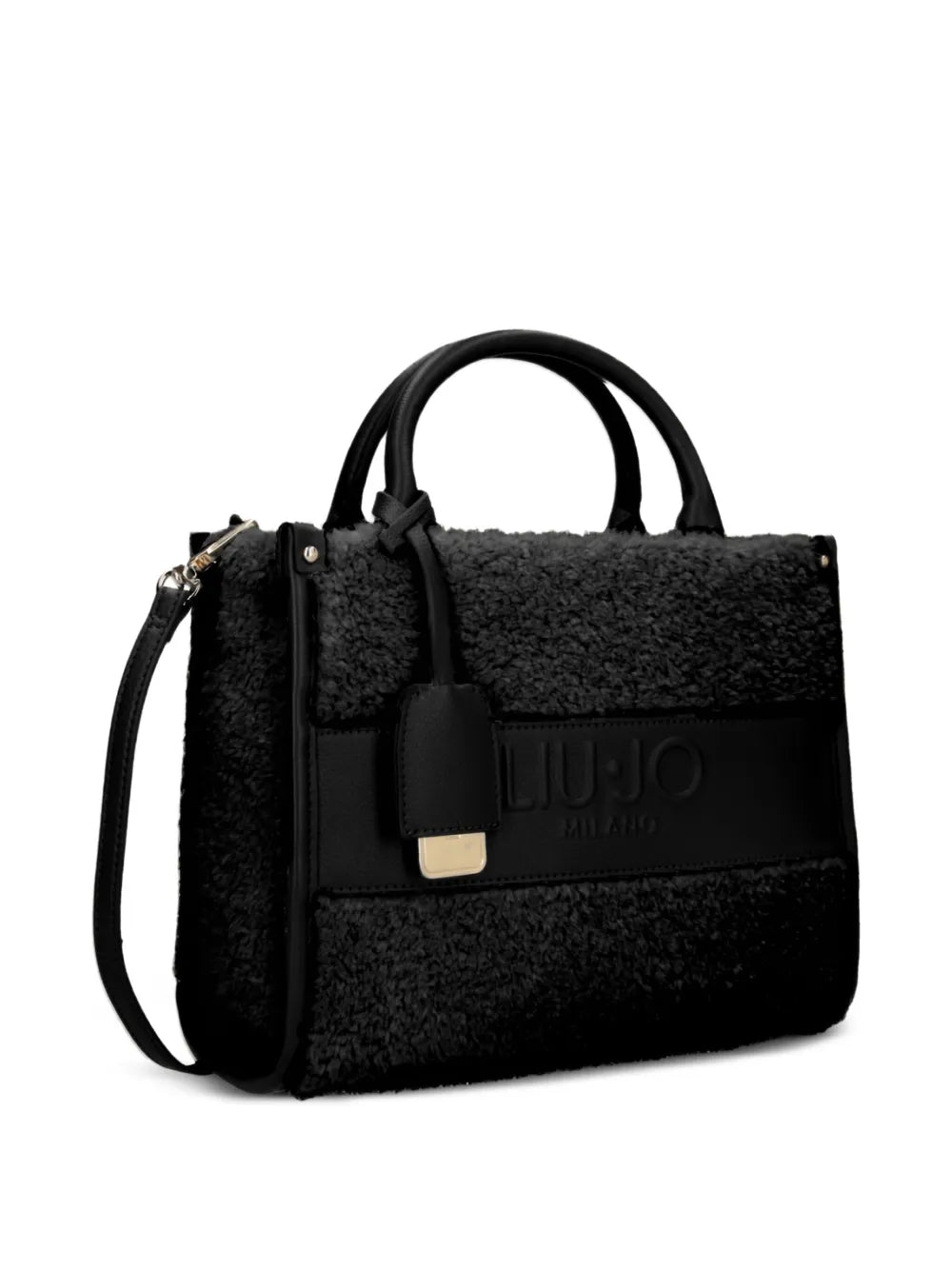 LIU JOsmall logo-embossed tote bag