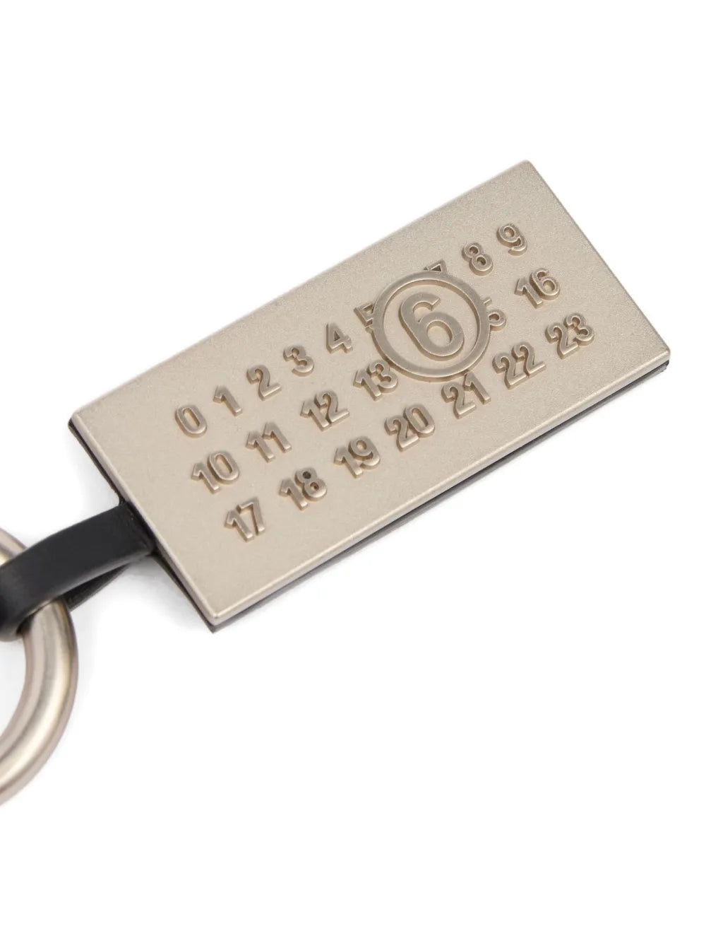 New SeasonMM6 Maison Margielastitched-leather key ring