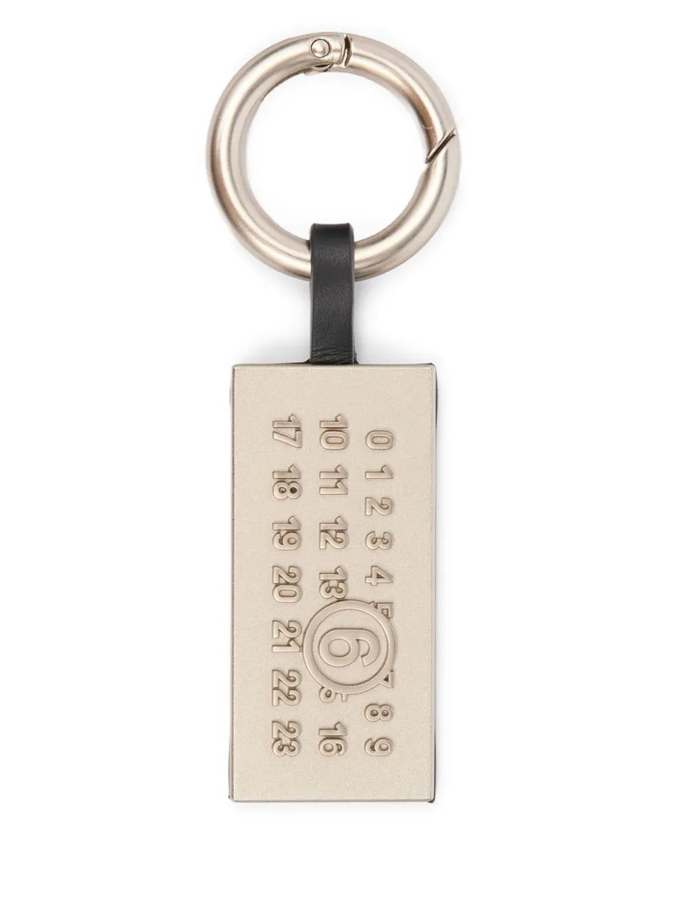 New SeasonMM6 Maison Margielastitched-leather key ring