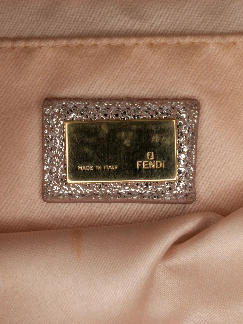 Pre-OwnedFendi Pre-Owned2010-2025 Zucchino Metallic Canvas Flap crossbody bag