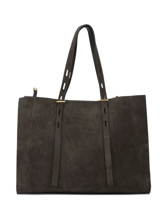 MINO BOSSI Paula suede leather tote bag