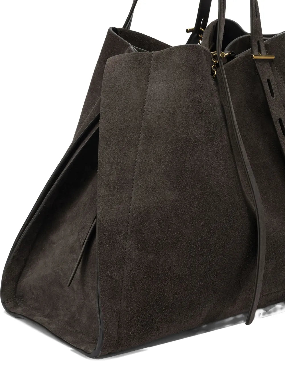 MINO BOSSI Paula suede leather tote bag
