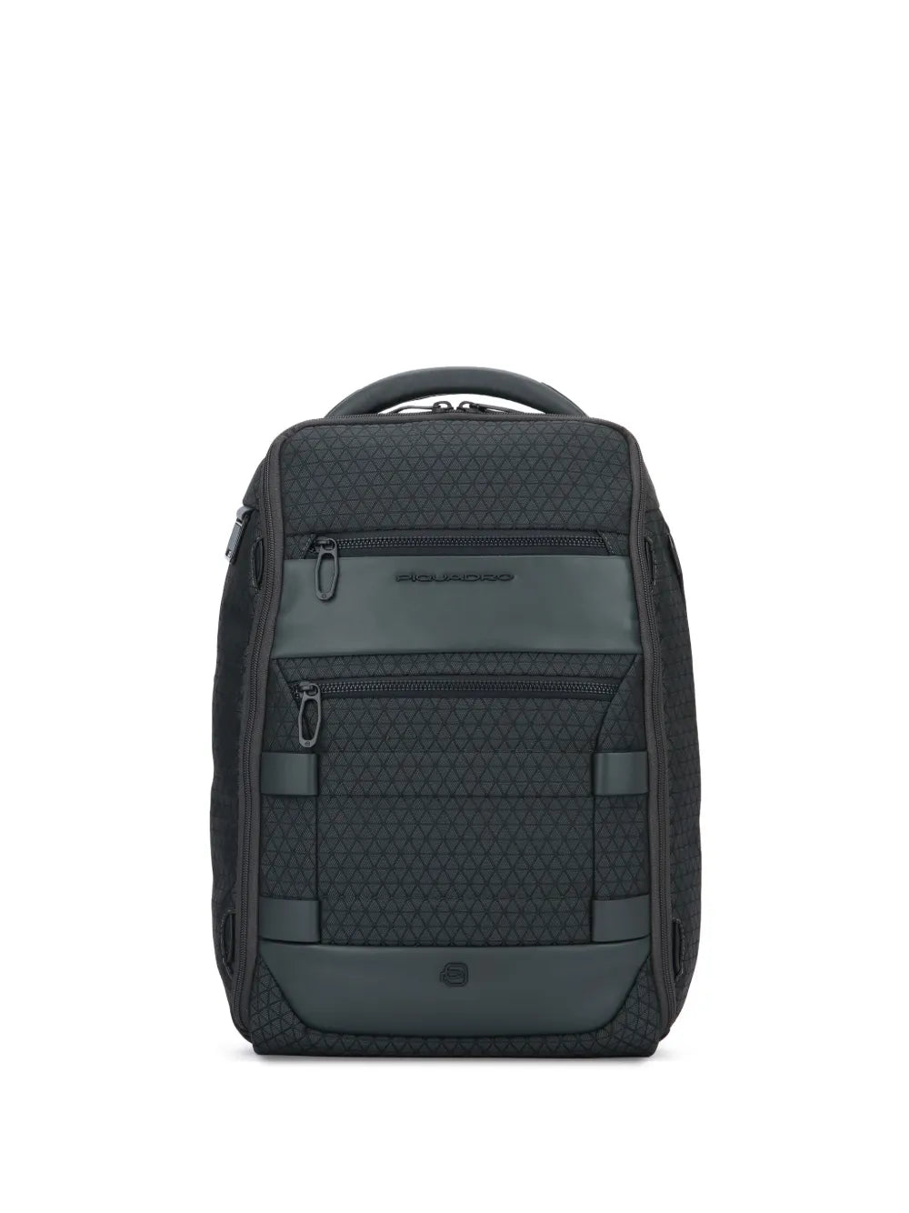 PIQUADROgeometric-pattern backpack