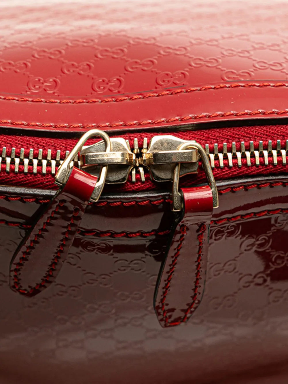 Pre-OwnedGucci Pre-Owned2000-2015 Large Microguccissima Patent Nice Dome satchel