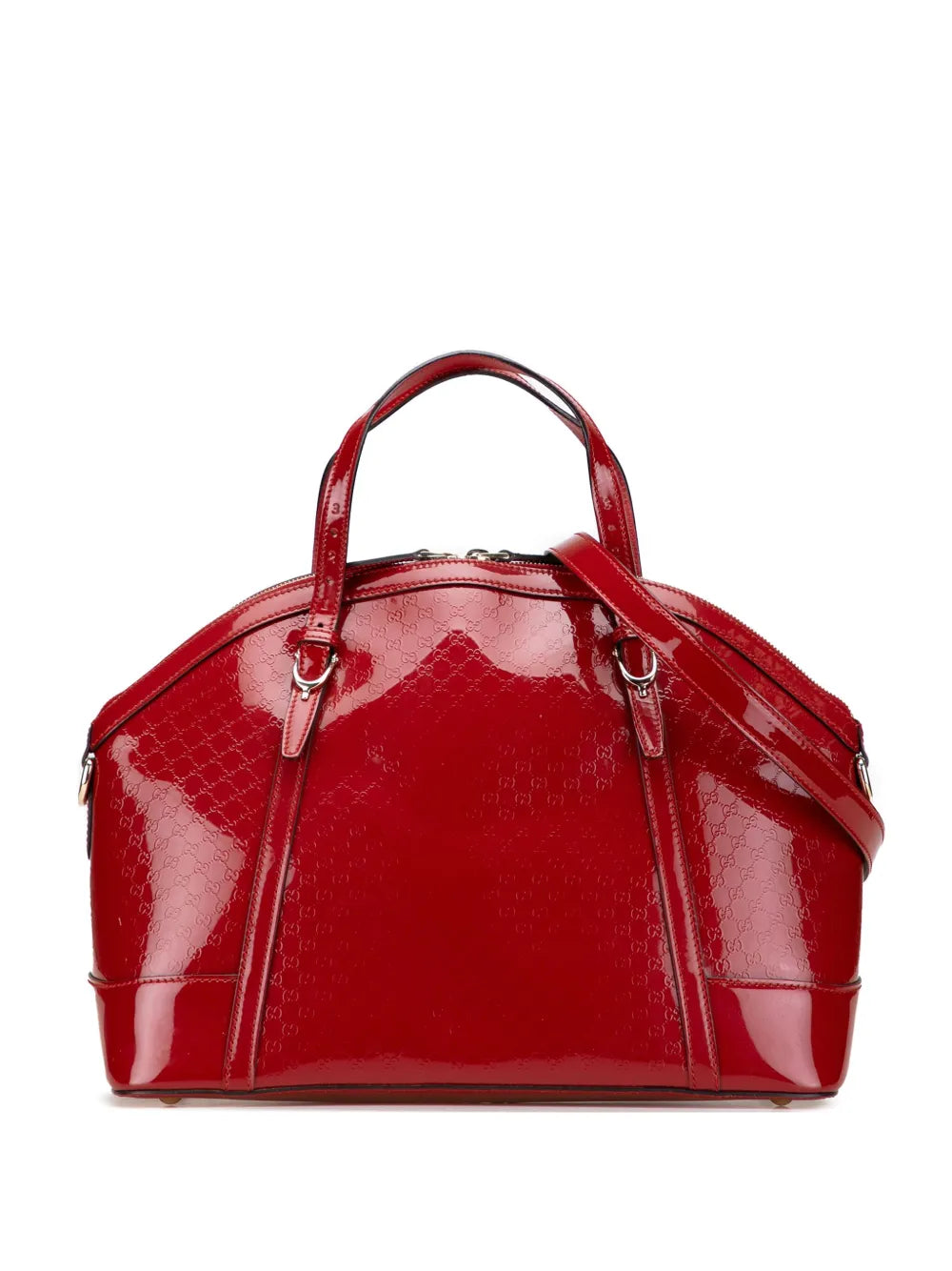 Pre-OwnedGucci Pre-Owned2000-2015 Large Microguccissima Patent Nice Dome satchel