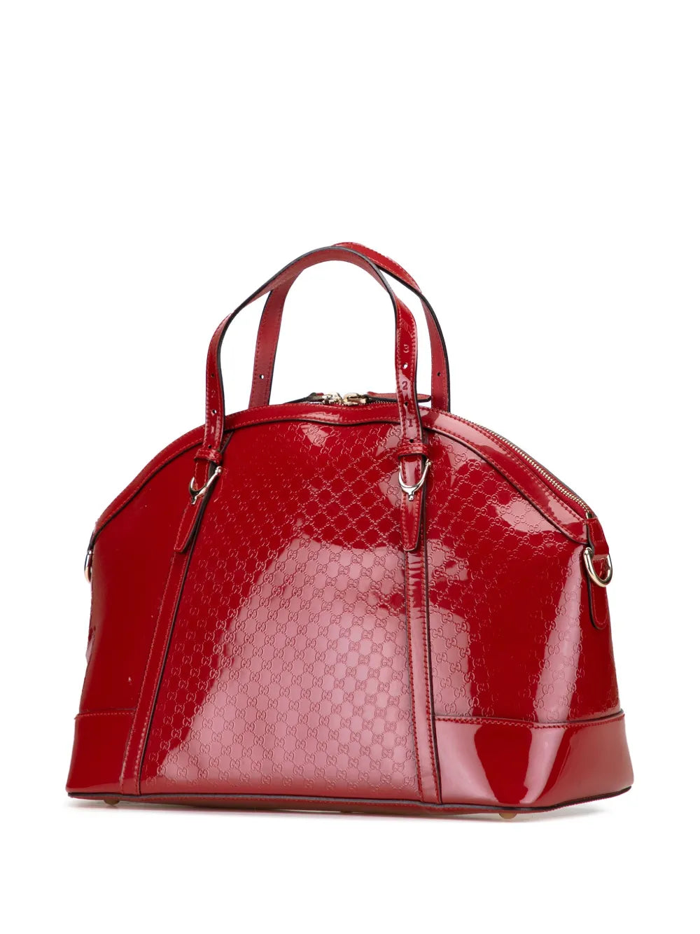 Pre-OwnedGucci Pre-Owned2000-2015 Large Microguccissima Patent Nice Dome satchel