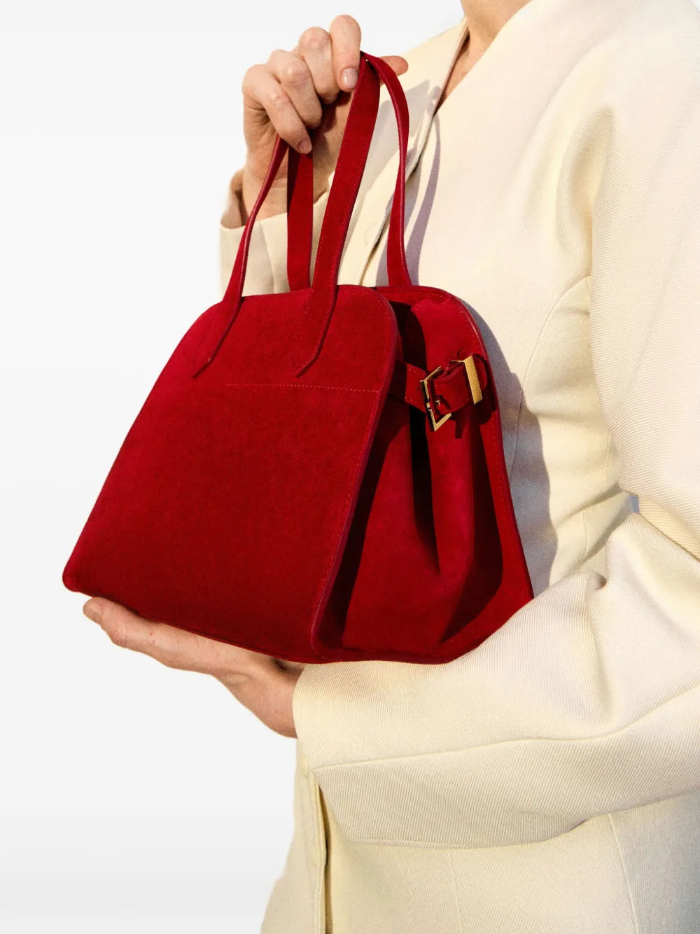 POTAMYmini suede tote bag
