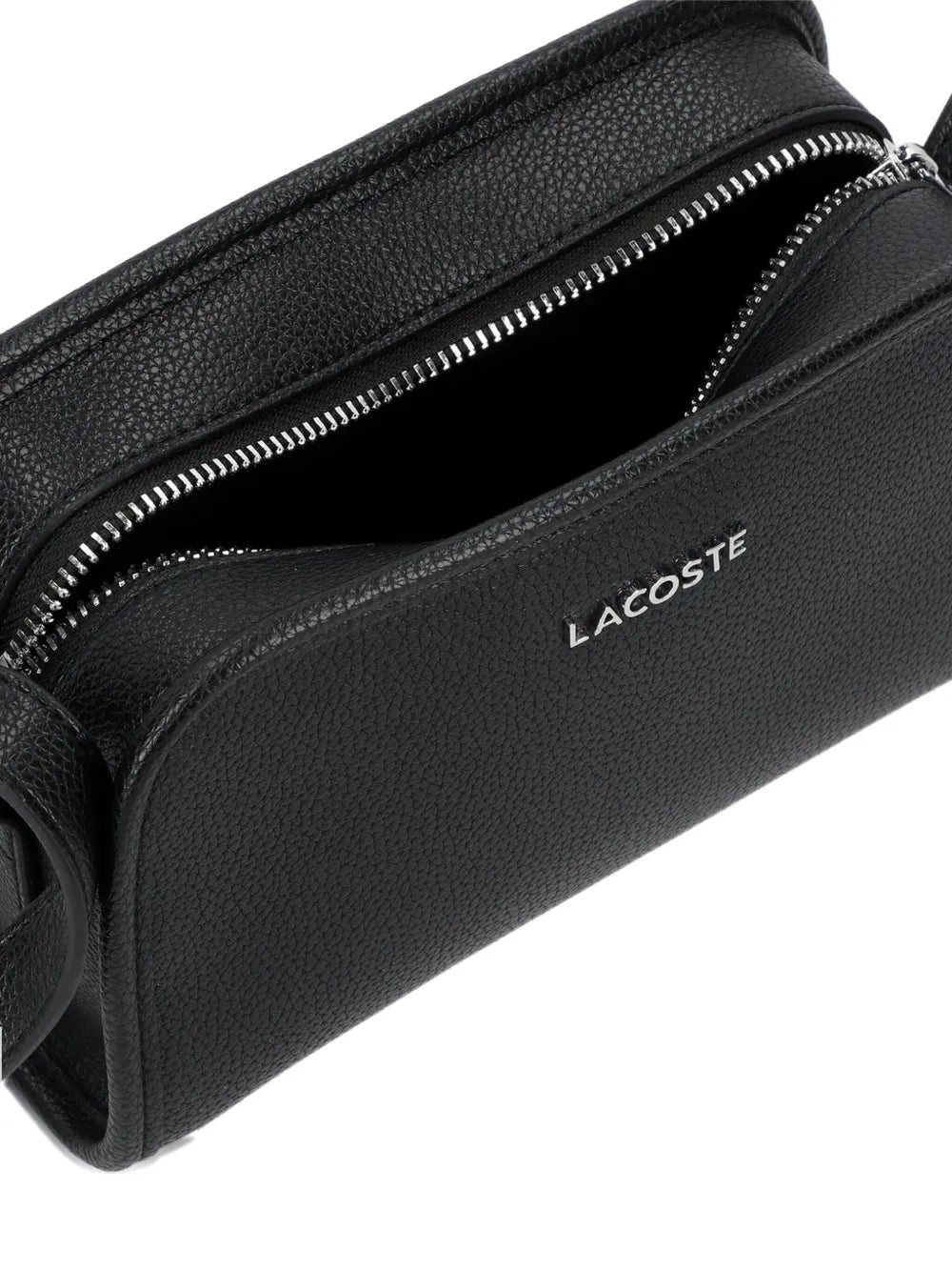 Lacostelogo-plaque crossbody bag
