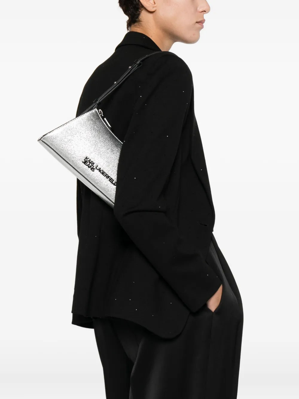 Karl Lagerfeld Jeanszipped shoulder bag