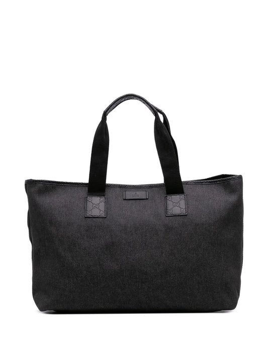 Pre-OwnedGucci Pre-Owned2016-2025 Guccissima Trimmed Denim tote bag