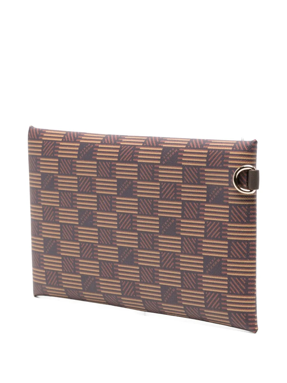 Moreaugeometric-pattern clutch bag