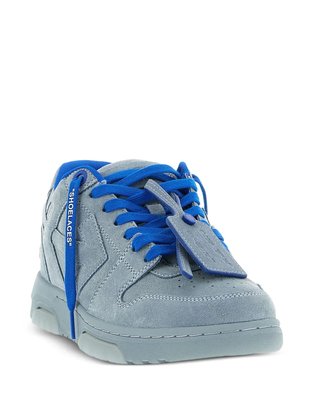 Off-White Suede Logo-Tag Sneakers