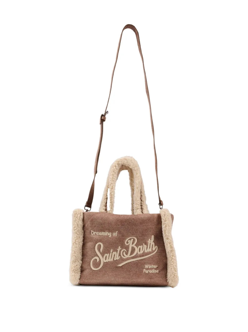 MC2 Saint Barthembroidery faux-fur bag