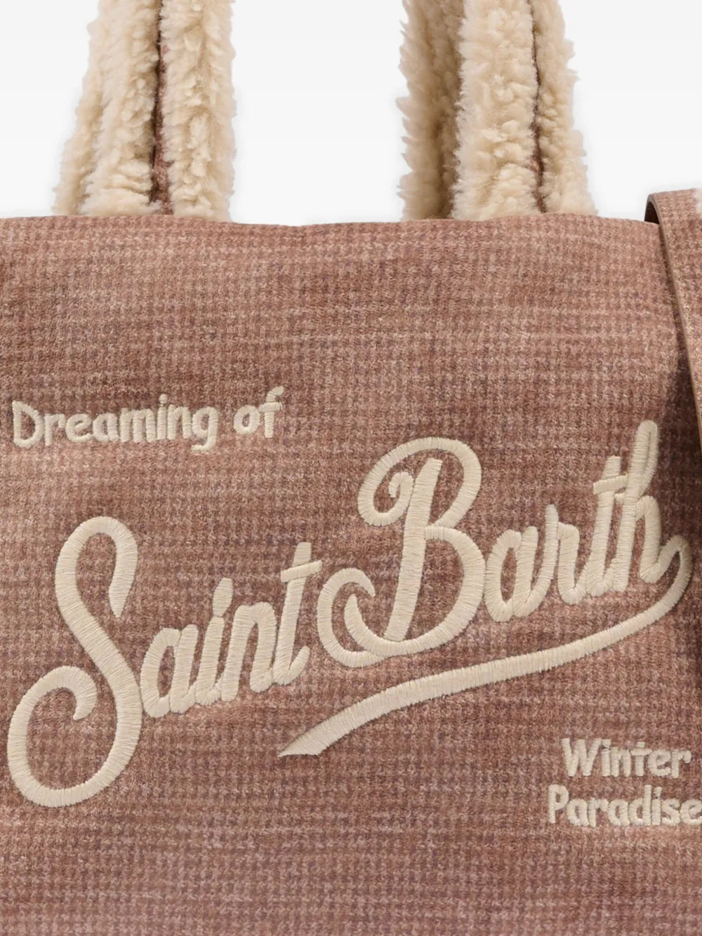 MC2 Saint Barthembroidery faux-fur bag