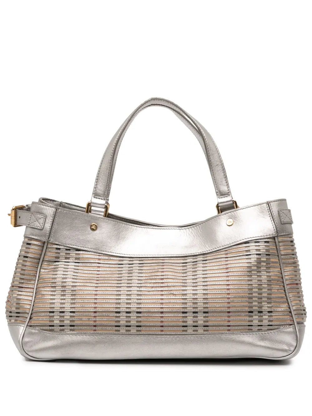 Pre-OwnedBurberry Pre-Owned2000-2017 Haymarket Check Coated Canvas Ravensdon handbag