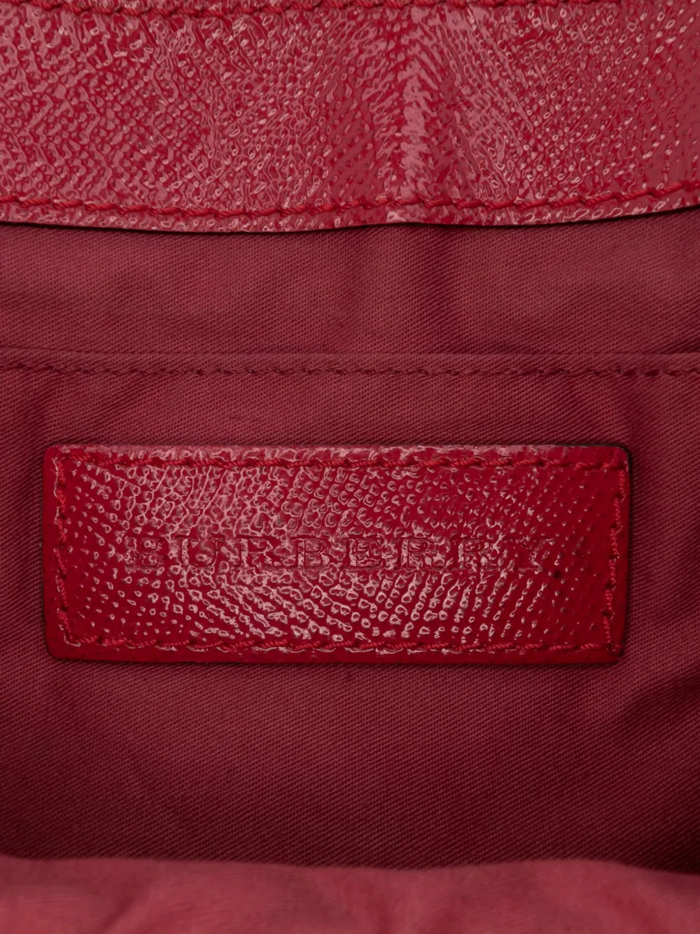 Pre-OwnedBurberry Pre-Owned2000-2017 Patent Leather and Haymarket Check Coated Canvas Maydown crossbody bag