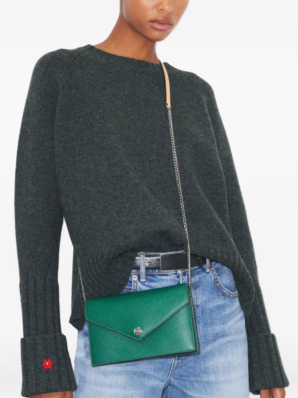 Tory Burchpebble envelope chain mini bag