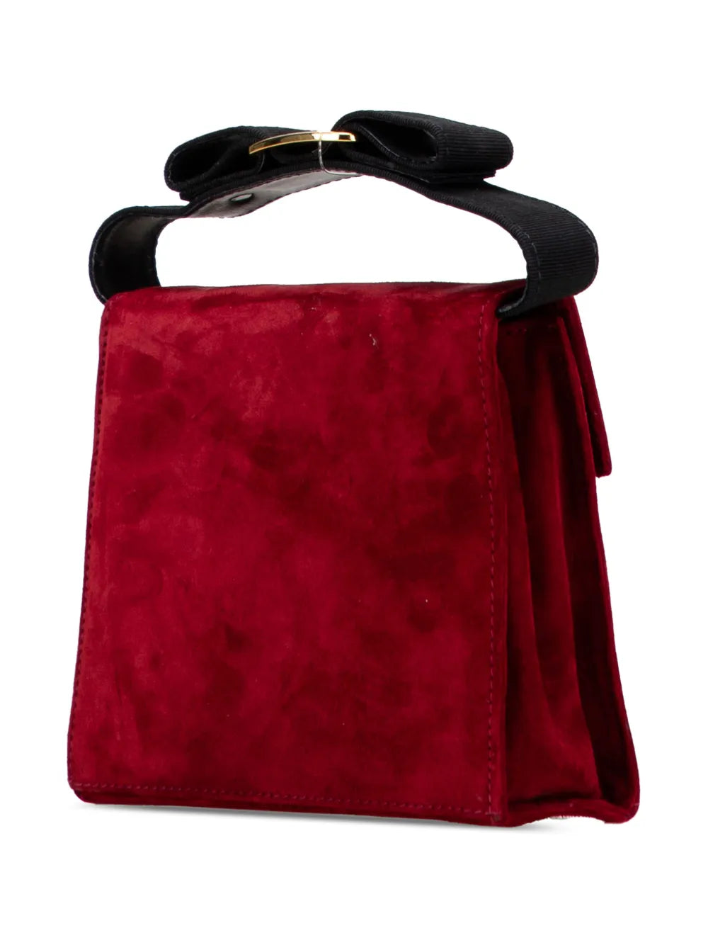 Pre-OwnedFerragamo Pre-Owned1990-2000 Suede Vara Bow satchel