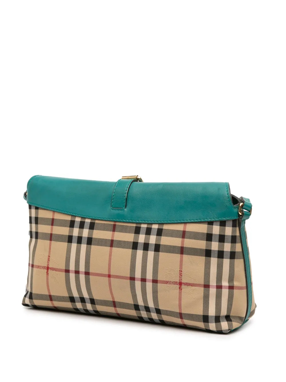 Pre-OwnedBurberry Pre-Owned2000-2017 Haymarket Check Canvas Leah crossbody bag