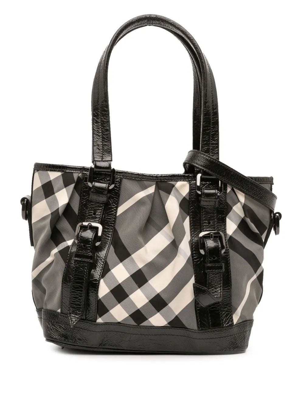 Pre-OwnedBurberry Pre-Owned2000-2017 Beat Check Nylon Lowry satchel