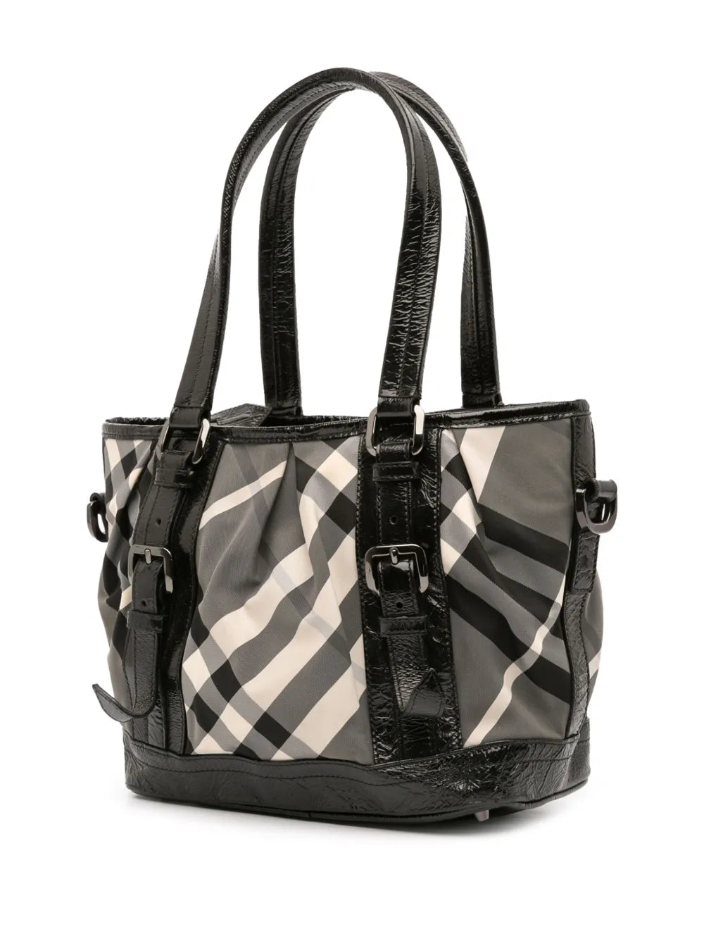 Pre-OwnedBurberry Pre-Owned2000-2017 Beat Check Nylon Lowry satchel