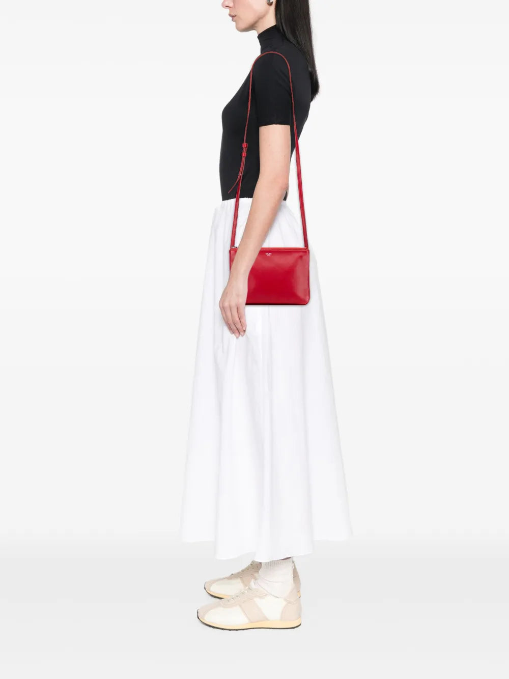 Pre-OwnedCeline Pre-Owned2010 Small Lambskin Trio crossbody bag