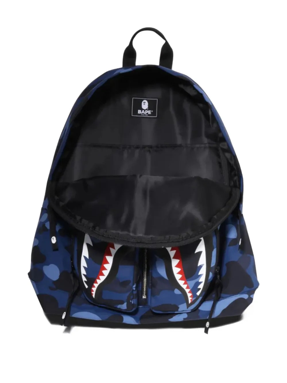 New SeasonA BATHING APEamouflage-pattern shark backpack