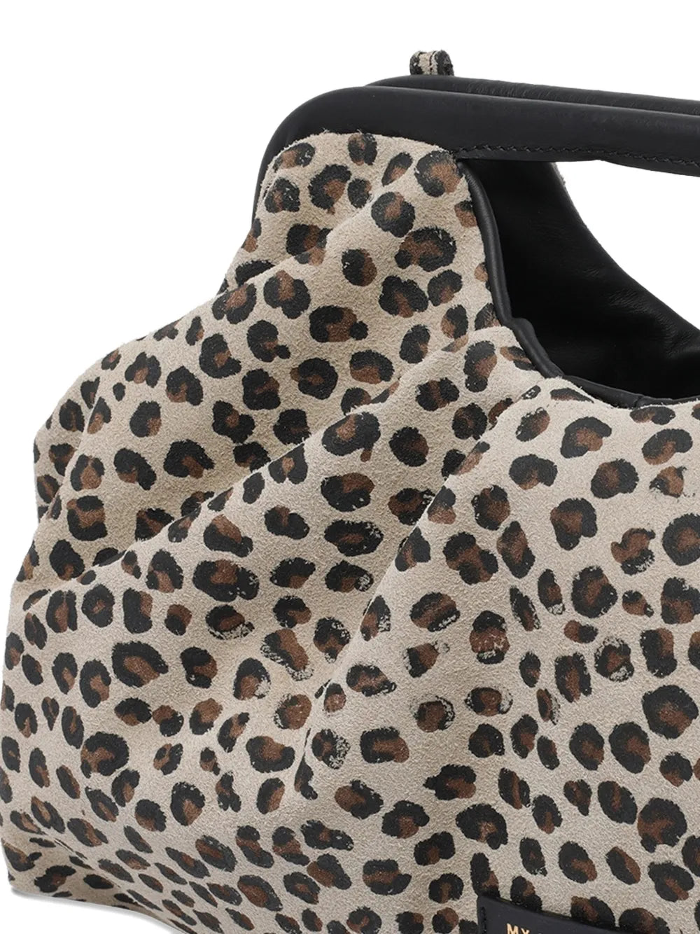 MY BEST BAGlogo leopard tote bag