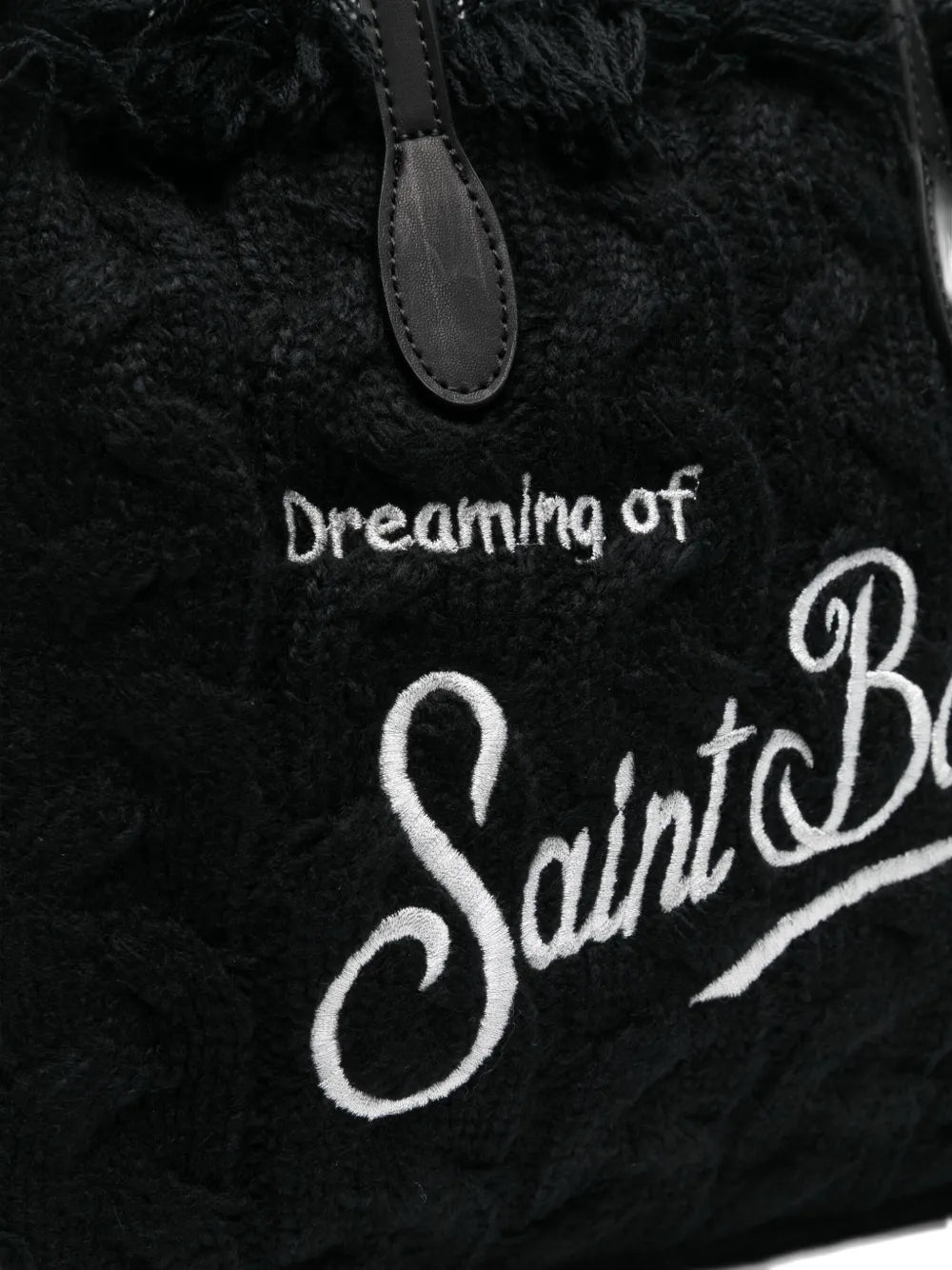 MC2 Saint Barthfringed-trim logo-embroidered tote bag