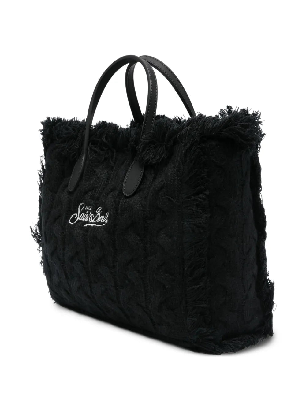 MC2 Saint Barthfringed-trim logo-embroidered tote bag
