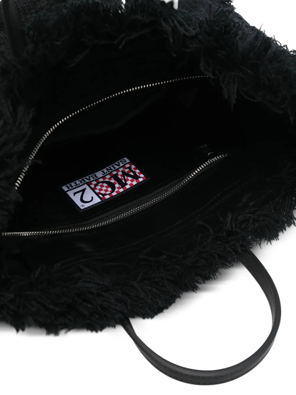 MC2 Saint Barthfringed-trim logo-embroidered tote bag