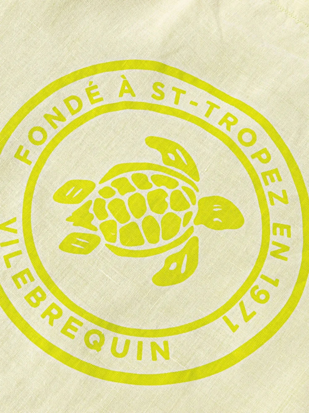 Vilebrequinturtle-print linen beach bag