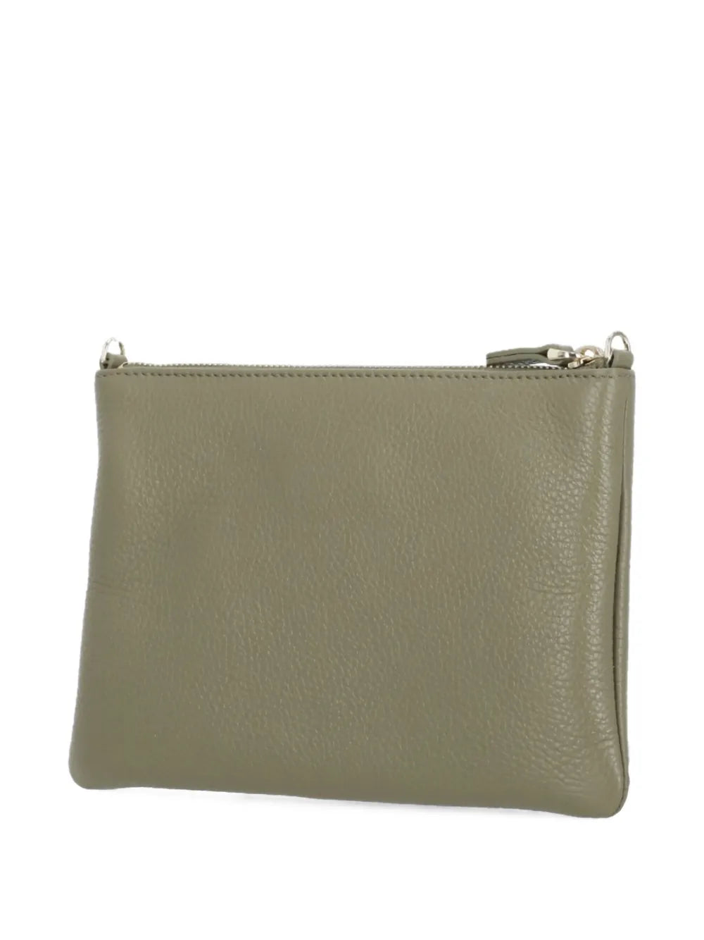 Coccinellesmall pebble-leather logo clutch bag