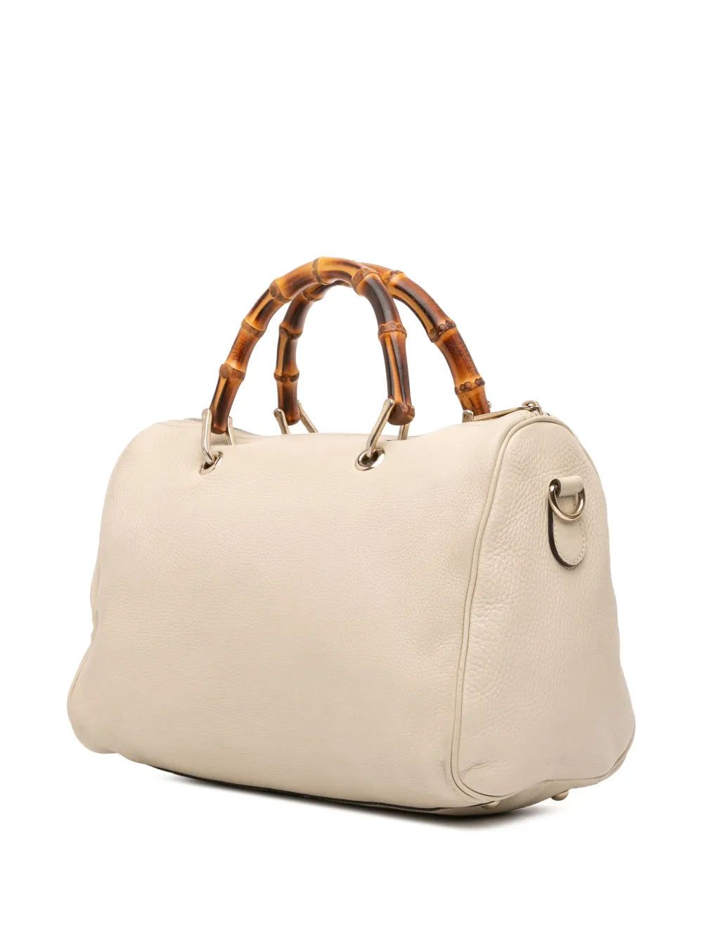 Pre-OwnedGucci Pre-Owned2016-2025 Medium Calfskin Bamboo Shopper Boston Bag satchel