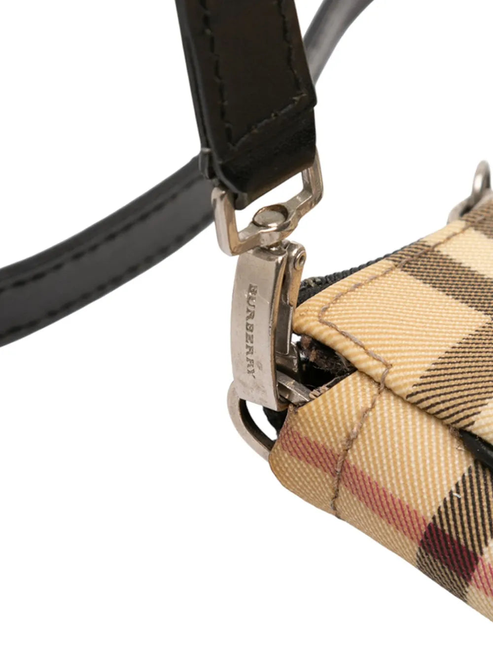 Pre-OwnedBurberry Pre-Owned2000-2017 House Check Coated Canvas crossbody bag