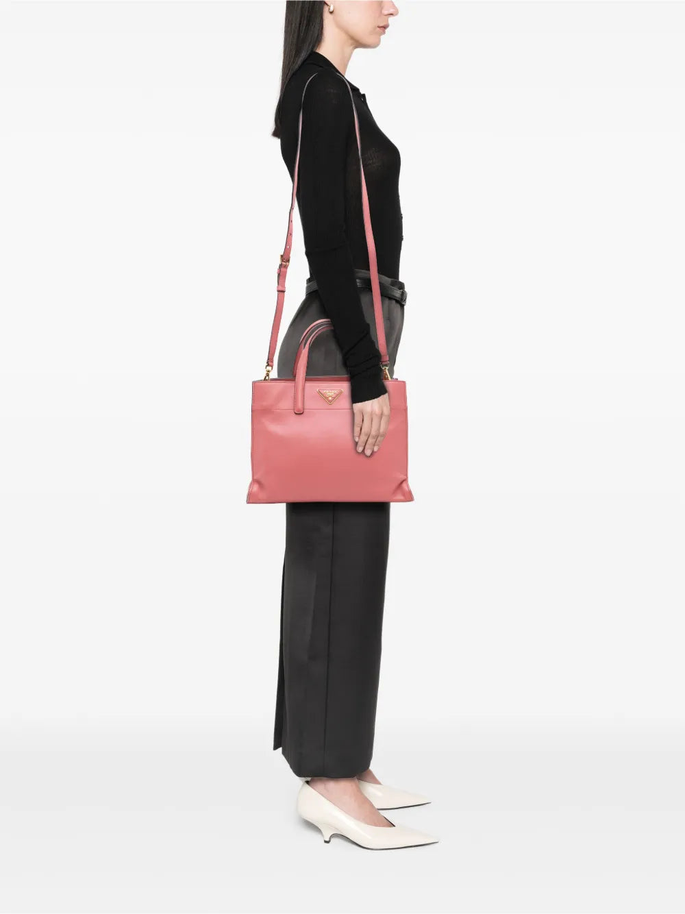 Pre-OwnedPrada Pre-Owned2000-2025 Saffiano Soft Triple Pocket Tote satchel