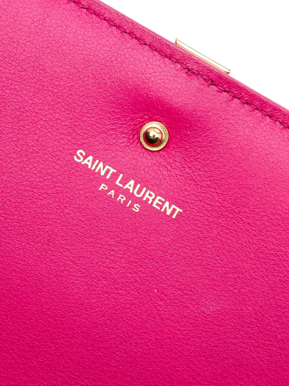 Pre-OwnedSaint Laurent Pre-Owned2015 Leather Chyc Ligne Wallet on Chain crossbody bag