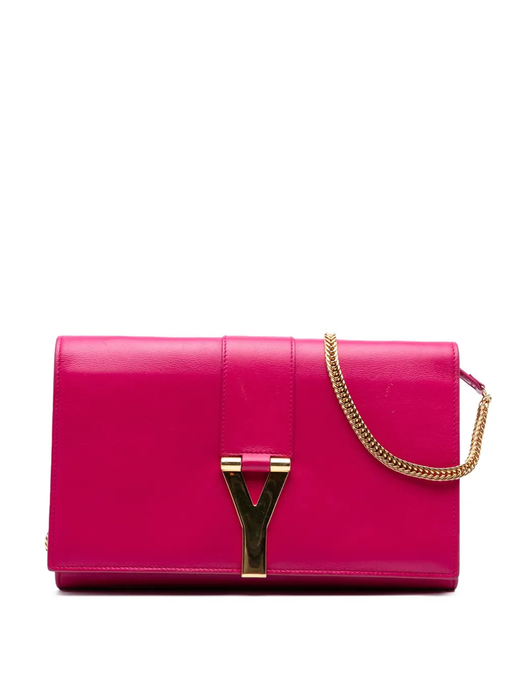 Pre-OwnedSaint Laurent Pre-Owned2015 Leather Chyc Ligne Wallet on Chain crossbody bag