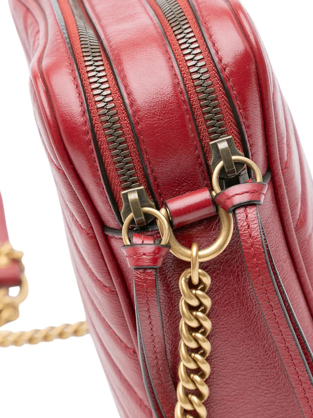 Pre-OwnedGucci Pre-Owned2016-2025 GG Marmont Matelasse Leather Double Zip crossbody bag