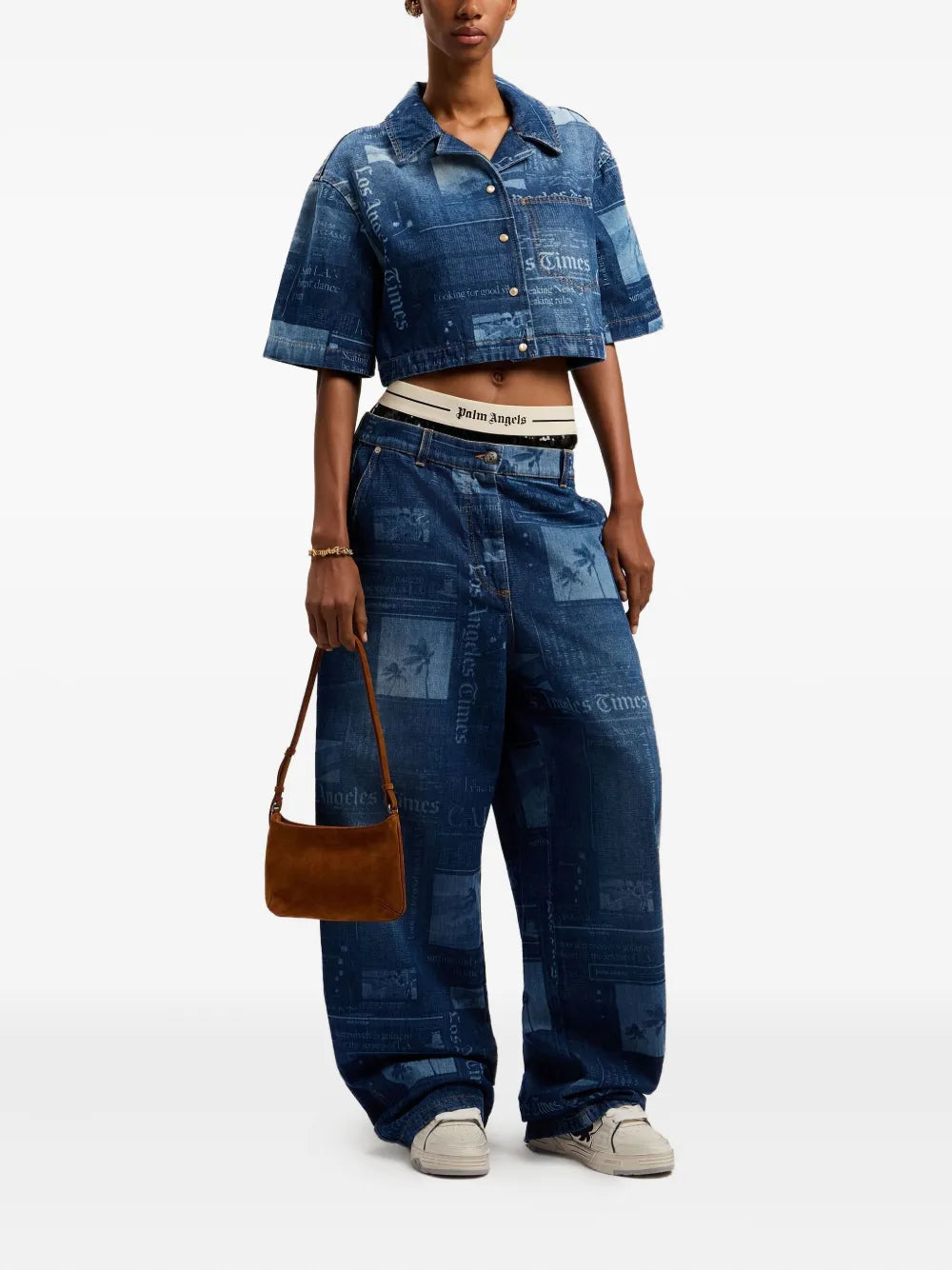 Palm AngelsGiorgina suede shoulder bag