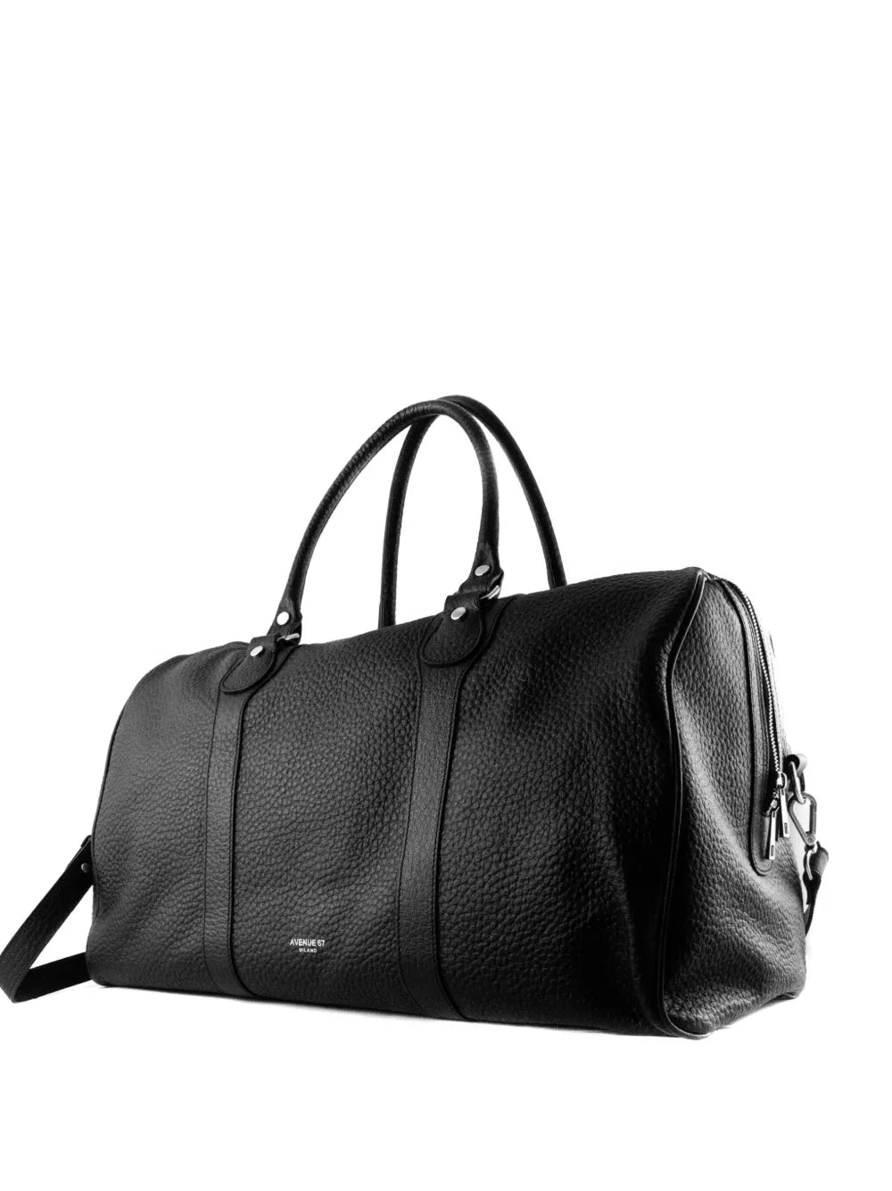 avenue 67leather zip duffel bag