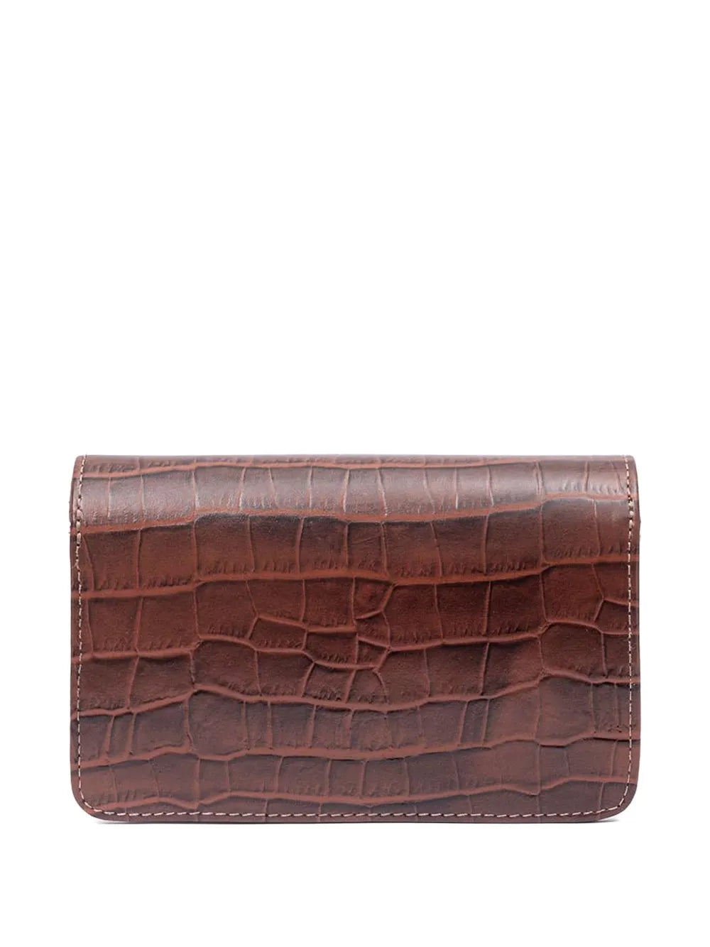 New SeasonIslaCroc-Embossed Chain Shoulder Bag