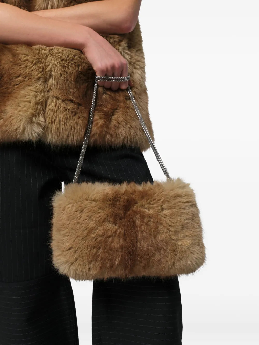 ApparisFiona Mink chain cross body bag