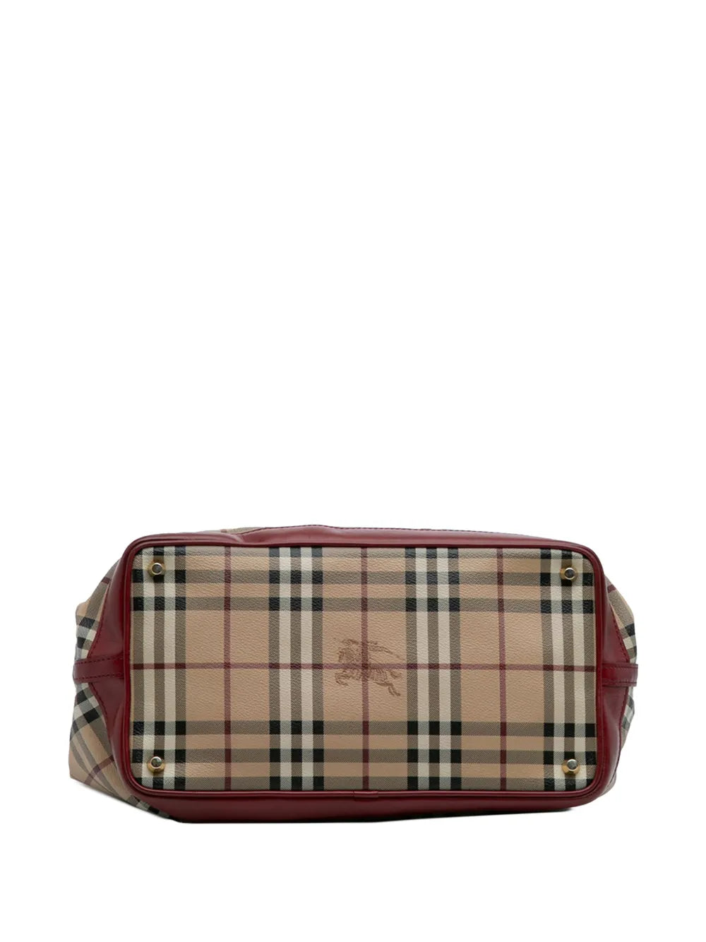 Pre-OwnedBurberry Pre-Owned2021-2025 Haymarket Check Coated Canvas Golderton satchel