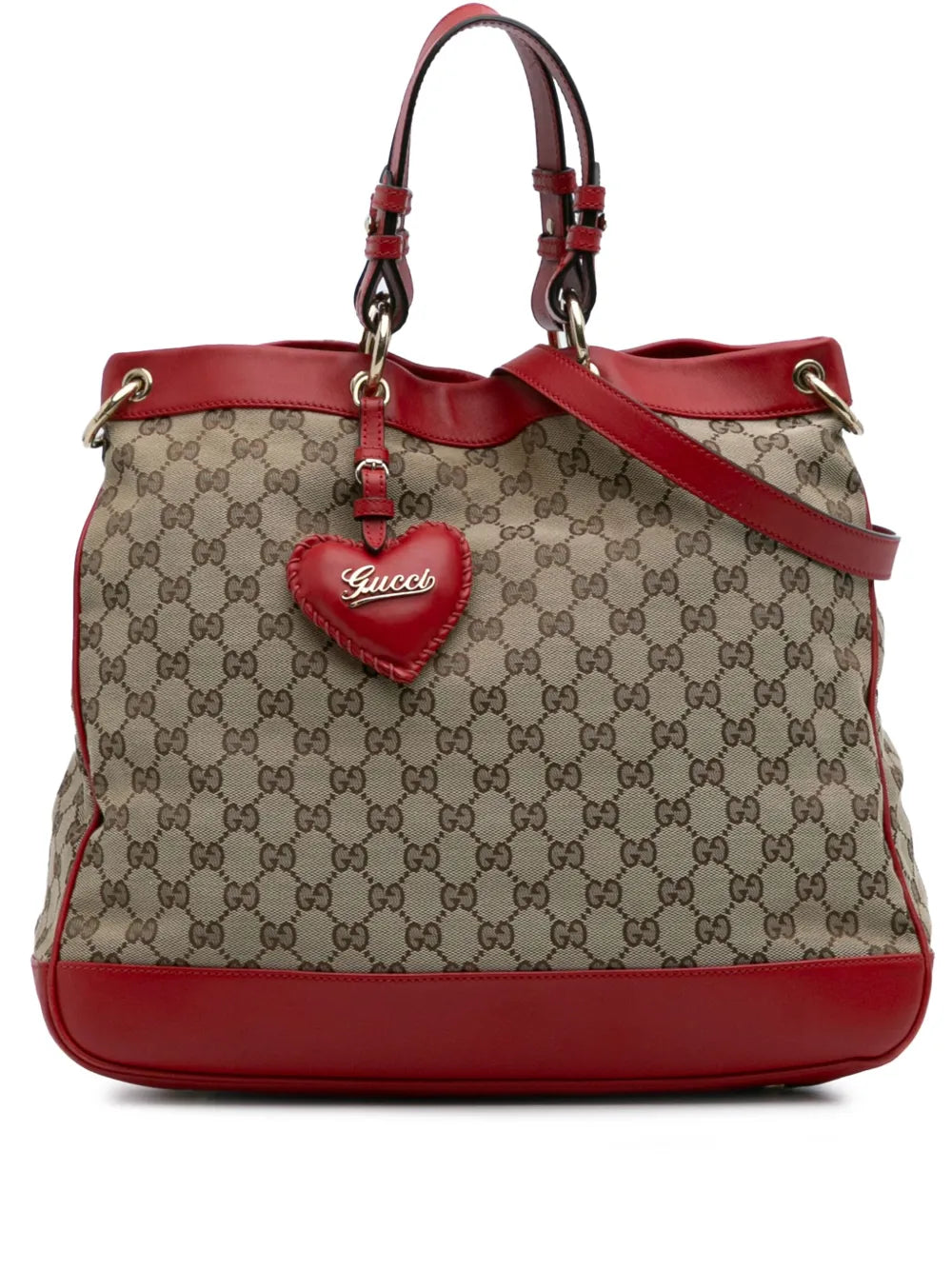 Pre-OwnedGucci Pre-Owned2016-2025 Medium GG Canvas Valentine Top Handle Bag satchel